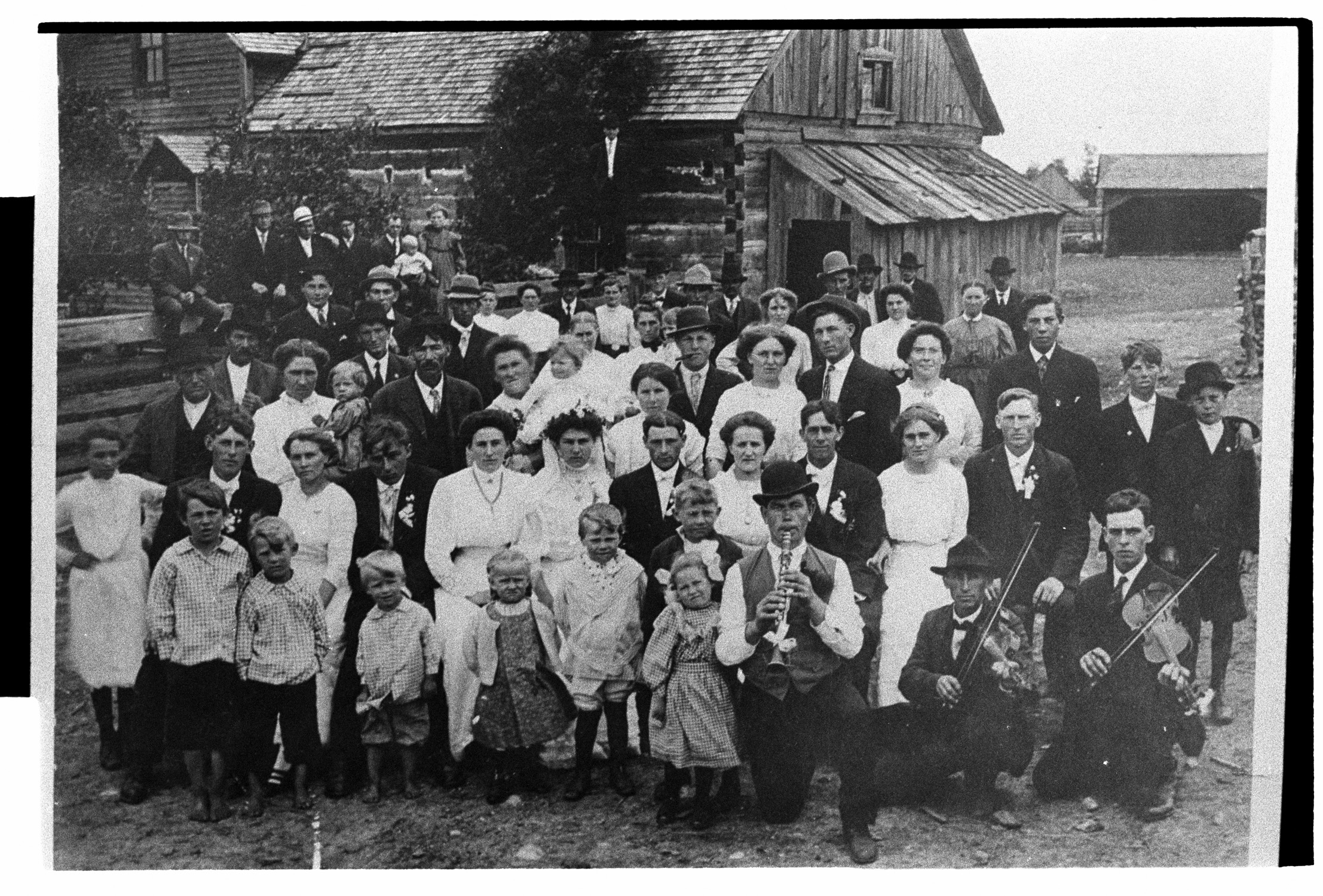 Felix Kania and wedding party, circa 1920, Posen, Michigan. Photo courtesy of Ed Kania and Michigan State University Museum.