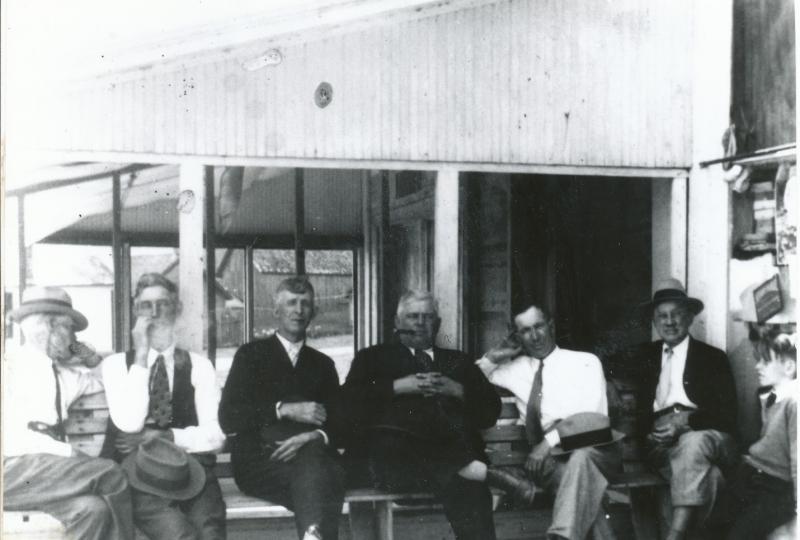 Dominick Gallagher, third from left, poses with other Beaver Islanders in the 1930s.