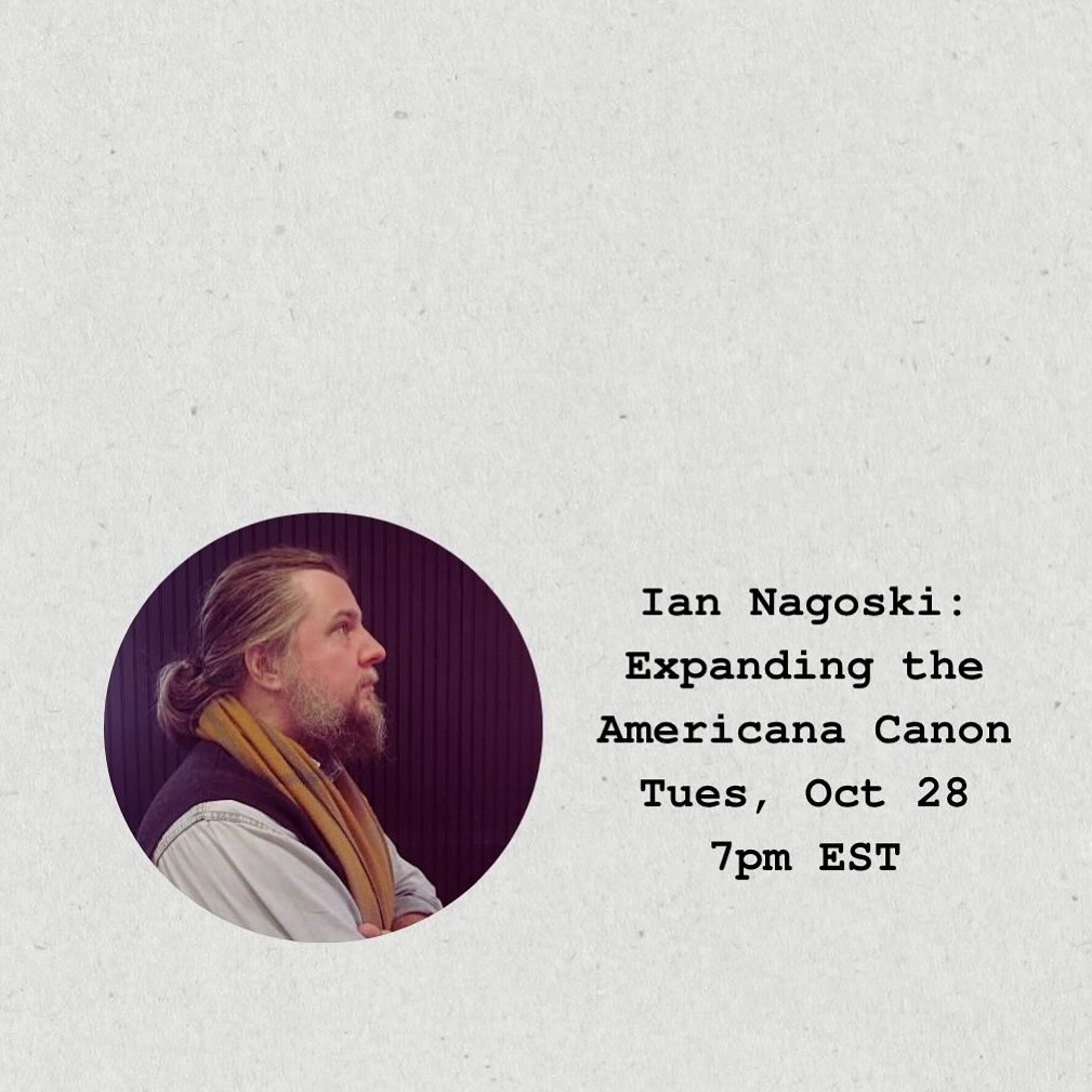 Don’t miss tomorrow’s lecture with Ian Nagoski (@canaryrecords) tomorrow at 7pm EST. Pre-register for the talk via the link in our story.